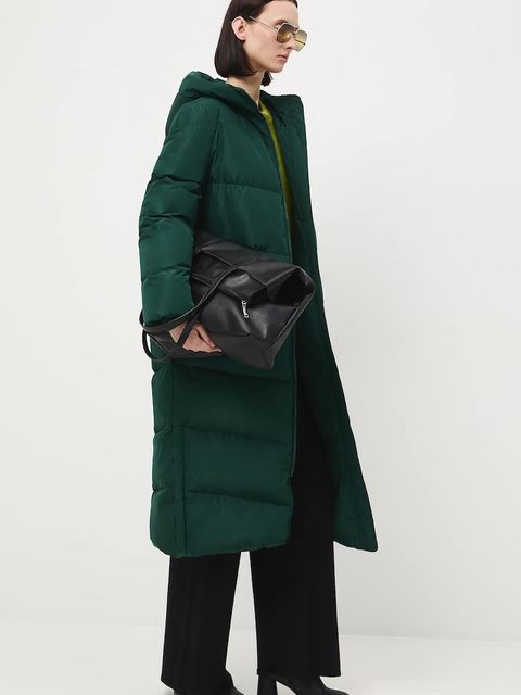 Medicine płaszcz puchowy kolor zielony - zdjęcie produktu nr 2