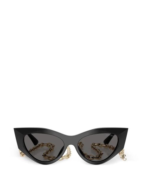 Jimmy Choo cat-eye chain sunglasses - Black - zdjęcie produktu nr 1