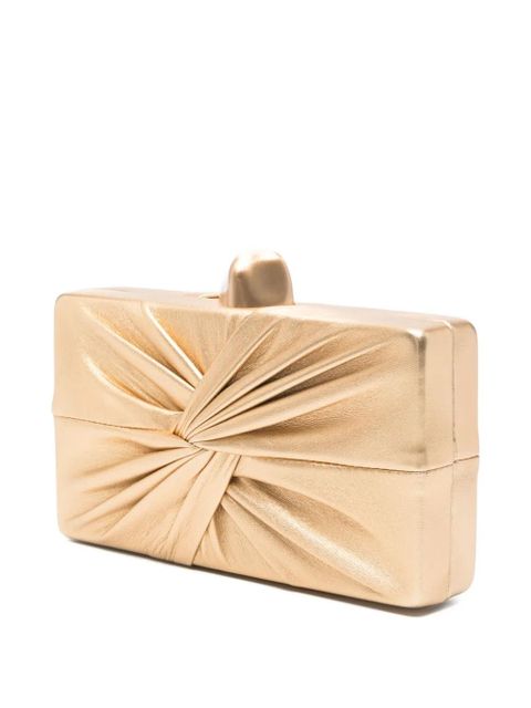 Cult Gaia Lisse knot-detail mini clutch - Gold