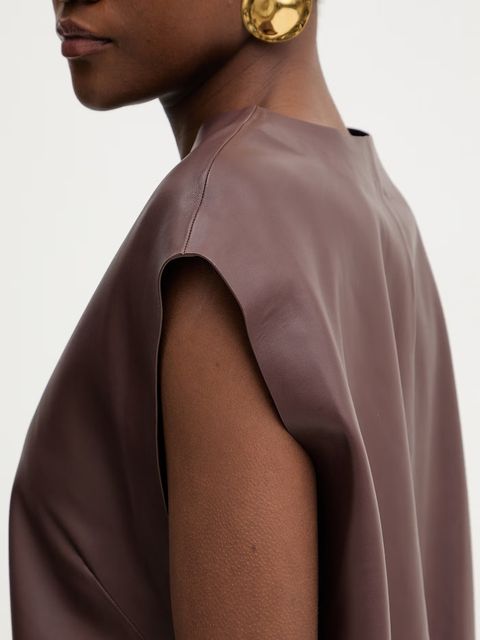 BOSS bluzka skórzana Suna