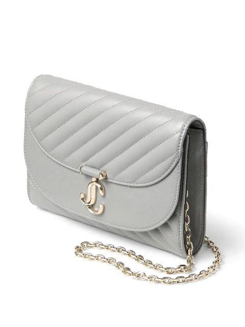 Jimmy Choo Curve quilted chain-strap clutch bag - Grey - zdjęcie produktu nr 1