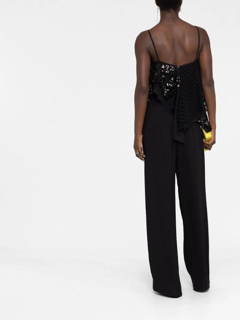 The Attico asymmetric embellished vest top - Black - zdjęcie produktu nr 2