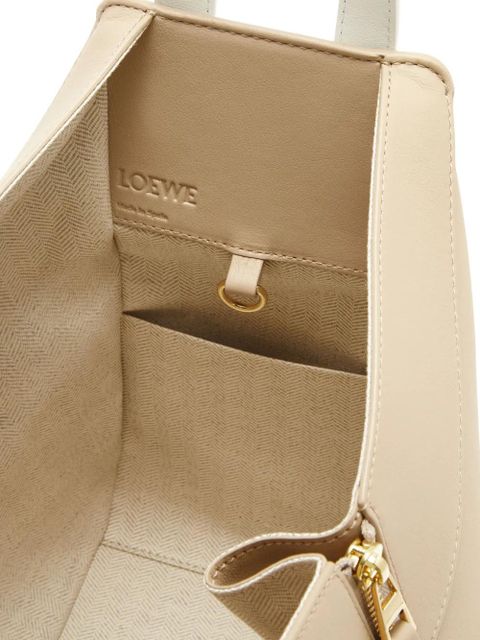 LOEWE Hammock two-tone zip tote bag - Neutrals
