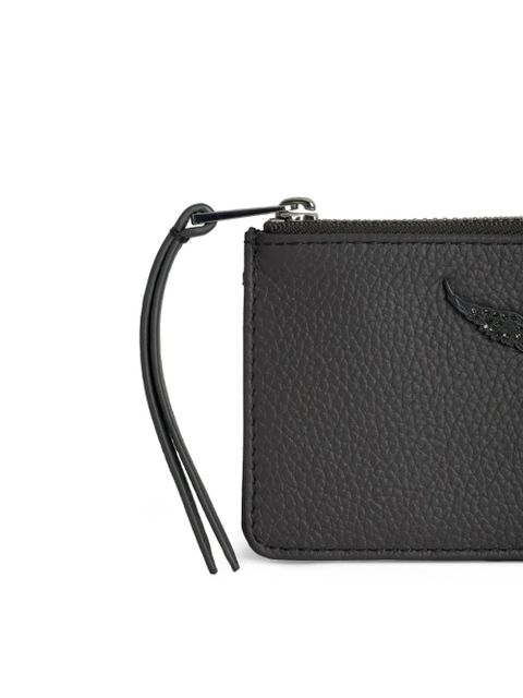 Zadig&Voltaire wings-detail top-zip wallet - Black