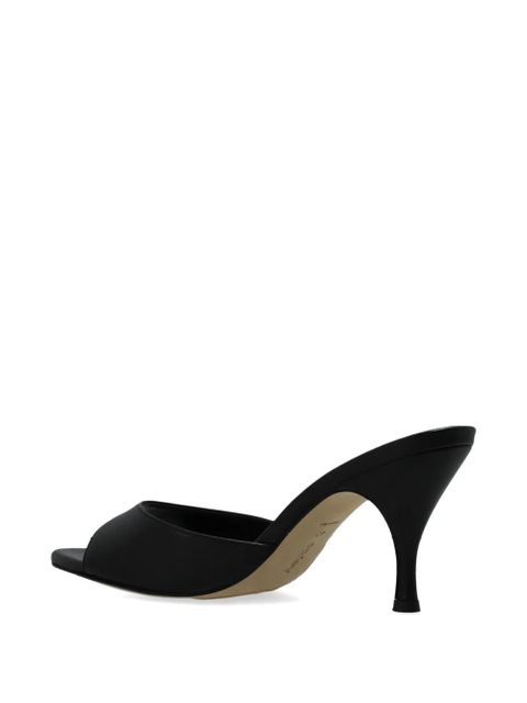 Aeyde leather heeled sandals - Black