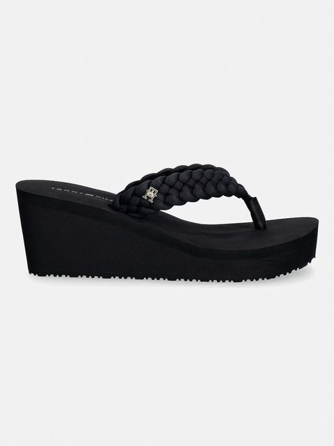 Tommy Hilfiger japonki damskie TH WEDGE BRAIDED SUMMER - zdjęcie produktu nr 1