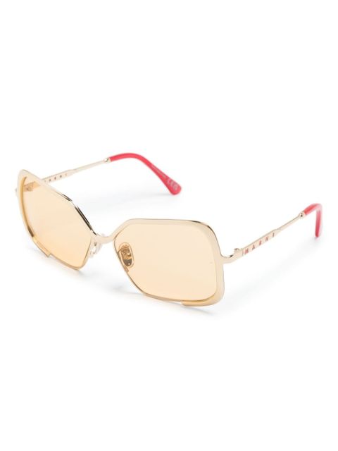 Marni Eyewear Unila square-frame sunglasses - Gold - zdjęcie produktu nr 2