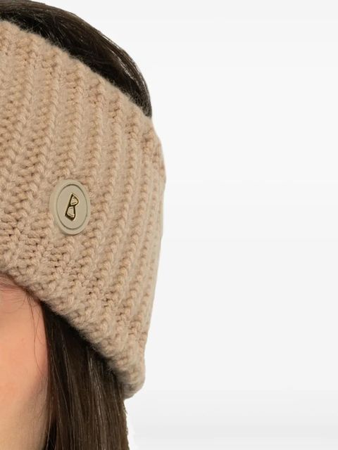 BOGNER Rory ribbed logo headband - Neutrals