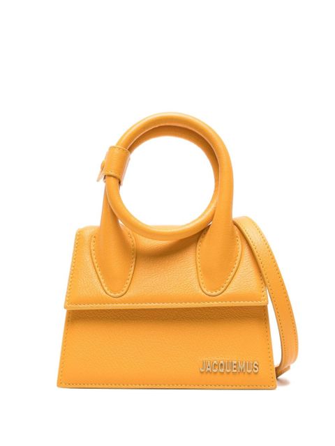 Jacquemus Le Chiquito Noeud leather tote bag - Orange