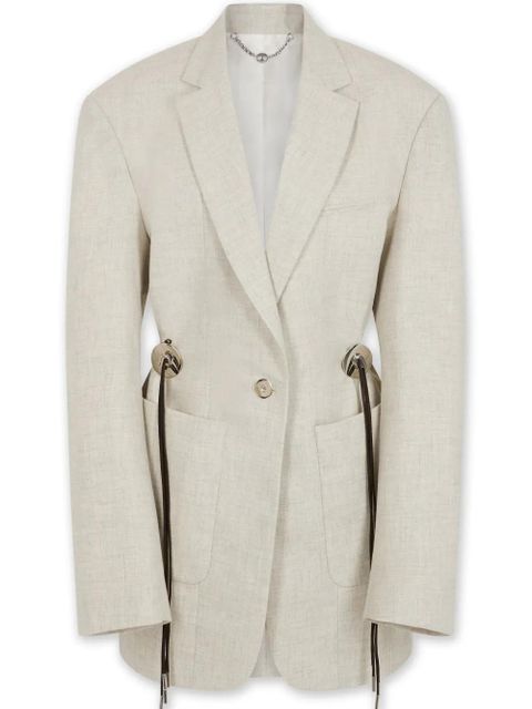 Rabanne mottled wool blazer - Neutrals - zdjęcie produktu nr 1