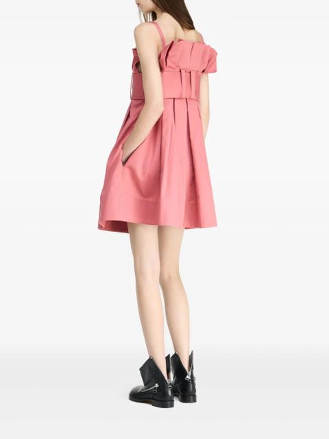 JW Anderson belted pleated mini dress - Pink