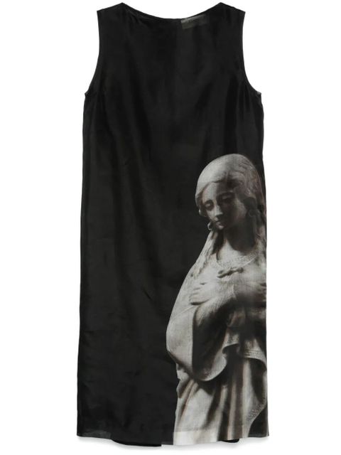 FENDI Roman statue-print midi dress - Black - zdjęcie produktu nr 1