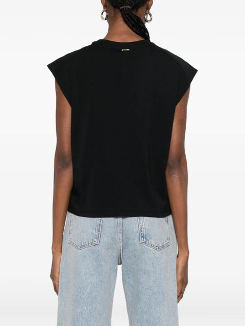 TWINSET button-embellishment top - Black