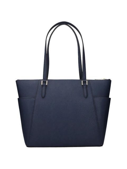 Michael Kors large Charlotte logo-plaque leather tote bag - Blue - zdjęcie produktu nr 2