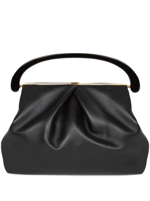 DRIES VAN NOTEN folded leather tote bag - Black - zdjęcie produktu nr 1
