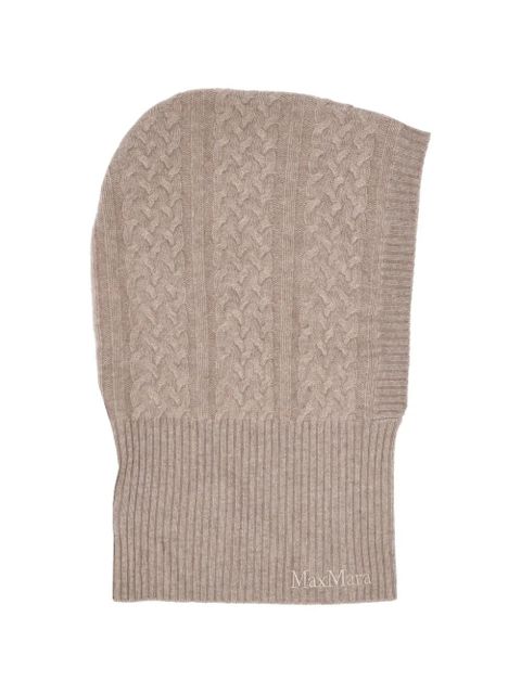 Max Mara cable-knit balaclava - Neutrals - zdjęcie produktu nr 2