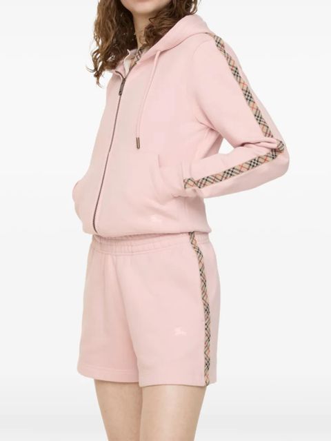 Burberry Check-trim cotton shorts - Pink