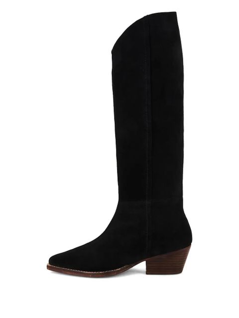 Free People 50mm Sway suede boots - Black