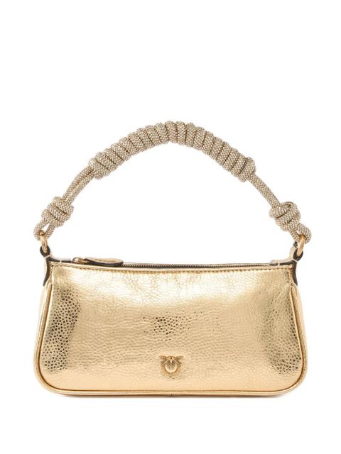 PINKO mini signature Love Birds buckle tote bag - Gold - zdjęcie produktu nr 1