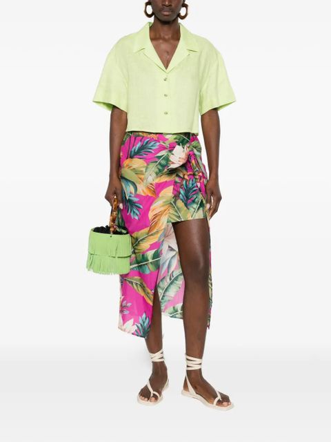 FARM Rio tie floral midi skirt - Pink - zdjęcie produktu nr 2