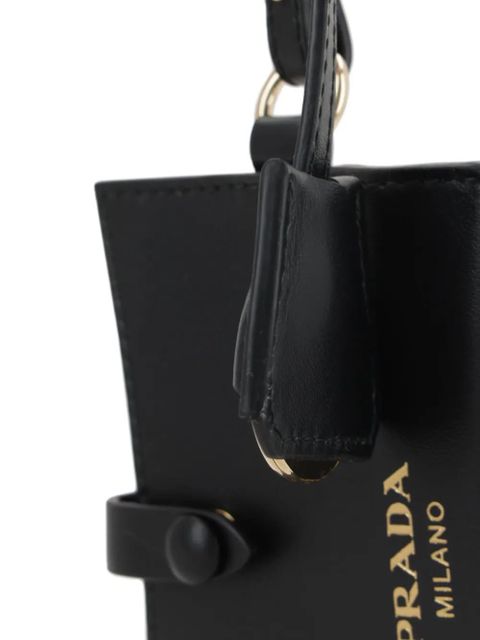 Prada leather mirror case pendant - Black - zdjęcie produktu nr 2
