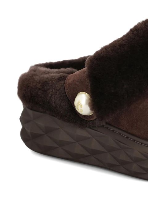 Jimmy Choo Diamond Maxi mules - Brown