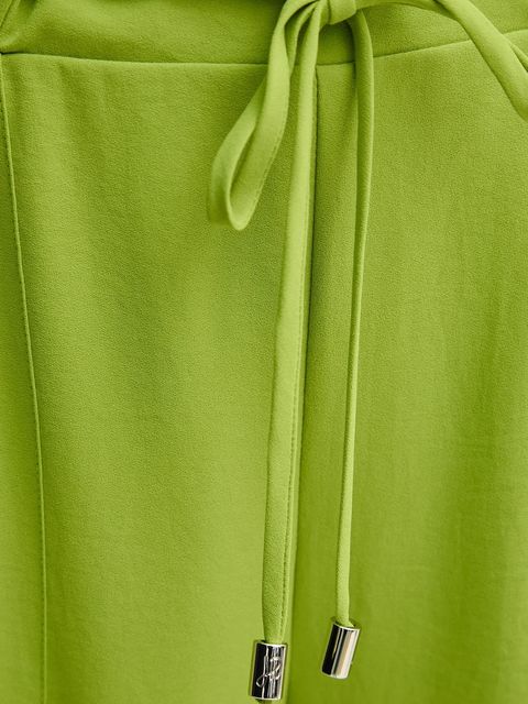 Joseph Ribkoff spodnie damskie kolor zielony szerokie high waist 251185