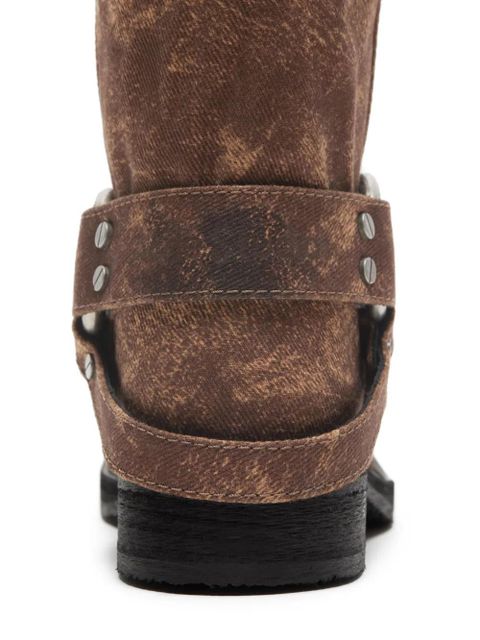 Acne Studios buckle-detail leather boots - Brown