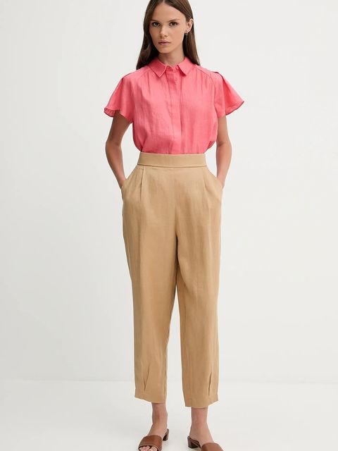 United Colors of Benetton spodnie lniane - zdjęcie produktu nr 1