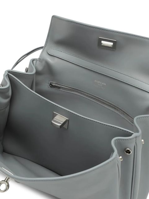 Balenciaga small leather tote bag - Grey