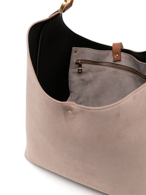 Chloé Marcie suede shoulder bag - Pink