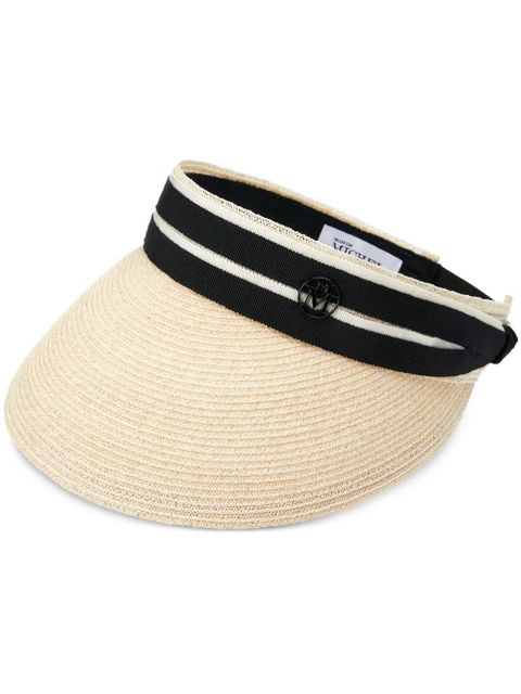 Maison Michel Pat straw visor hat - Neutrals - zdjęcie produktu nr 1