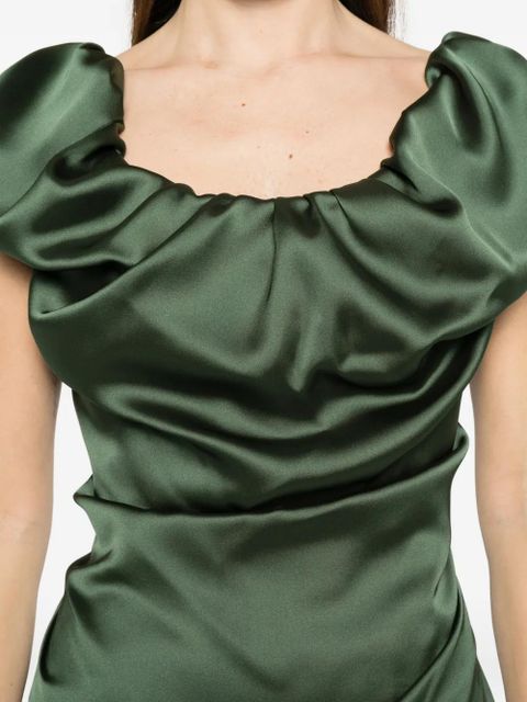Vivienne Westwood Ginnie Amber draped dress - Green