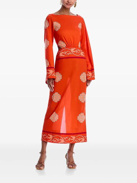 Johanna Ortiz Underwater Sanctuary midi dress - Red - zdjęcie produktu nr 1