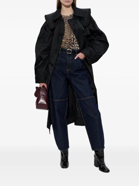 GANNI leopard-print logo T-shirt - Neutrals - zdjęcie produktu nr 2