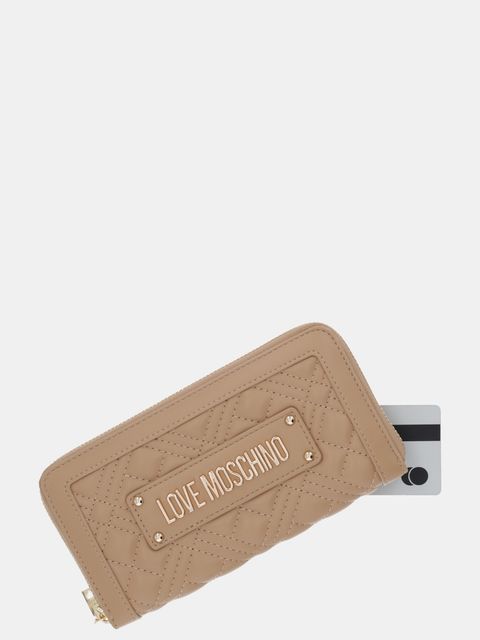 Love Moschino portfel damski kolor brązowy JC5600PP0NLA0104