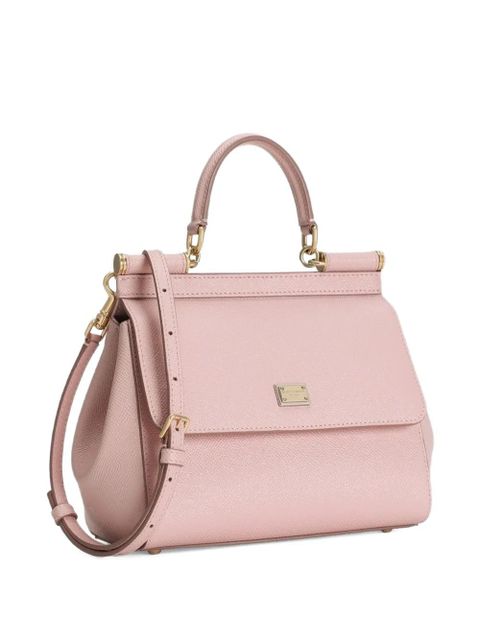 Dolce & Gabbana logo-plaque tote bag - Pink