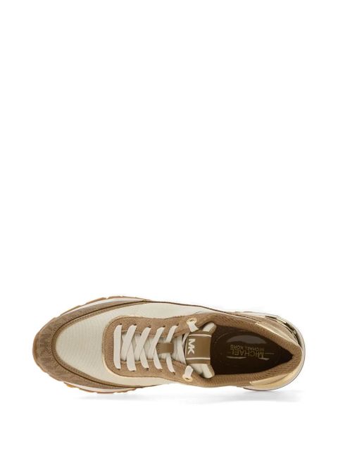 Michael Kors monogram-print sneakers - Brown