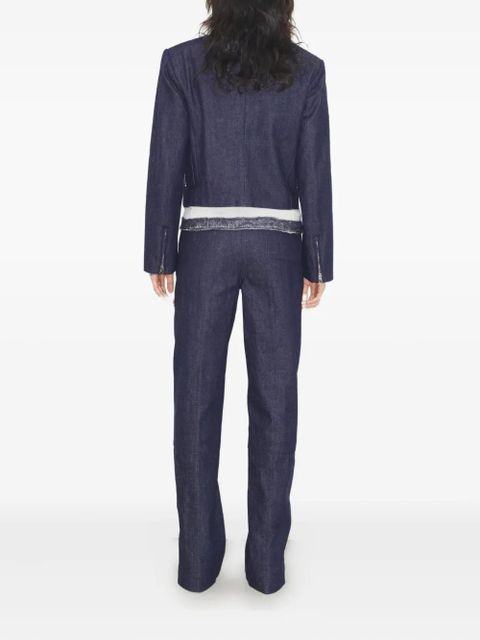 Tory Burch handbag pocket denim Jacket - Blue