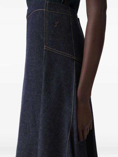 Jacquemus Lavoir de-Nîmes midi skirt - Blue