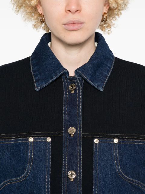 SANDRO layered denim cardigan - Blue