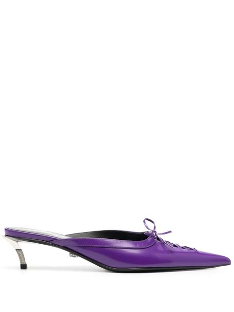 Versace Pin-Point 50mm mules - Purple - zdjęcie produktu nr 1