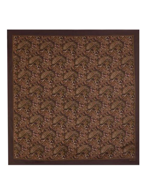 Saint Laurent paisley scarf - Brown - zdjęcie produktu nr 1