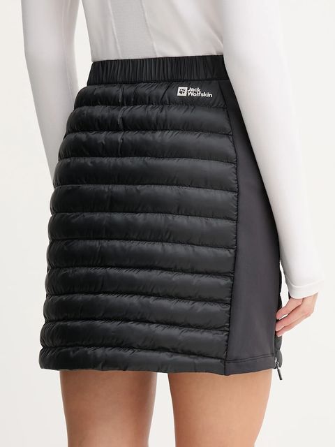 Jack Wolfskin spódnica sportowa ROUTEBURN PRO kolor czarny mini prosta A65184