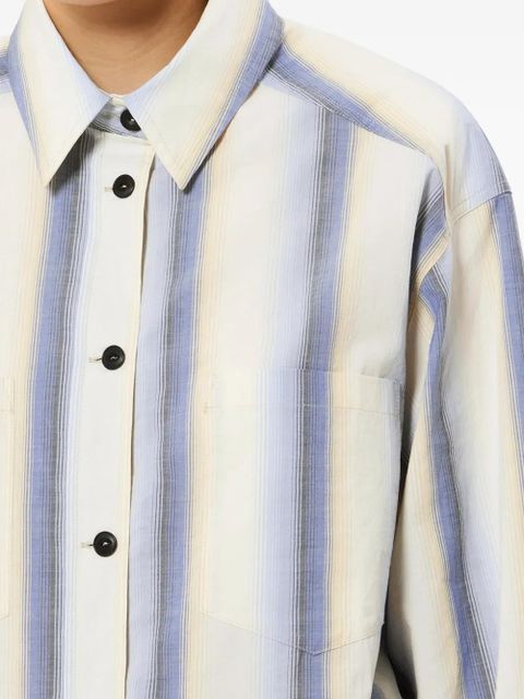 ISABEL MARANT Mahvane striped shirt - Neutrals