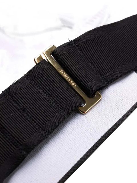 TOM FORD logo-band triangle bra - White