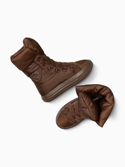 Converse śniegowce Chuck Taylor All Star Elements Boot kolor brązowy A13890C