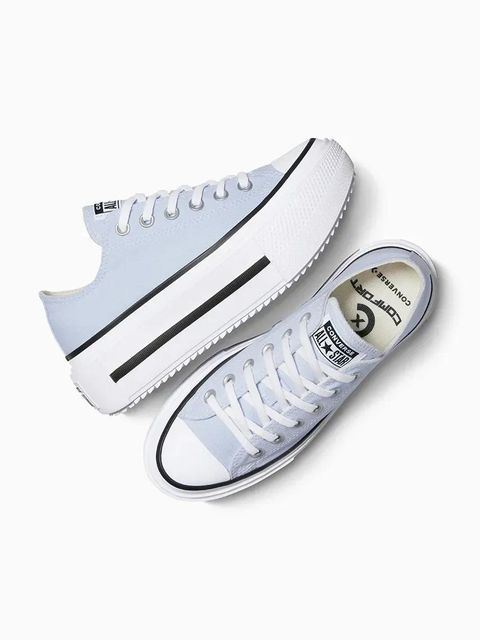 Converse tenisówki Chuck Taylor All Star Lift Double Stack kolor niebieski A16285C