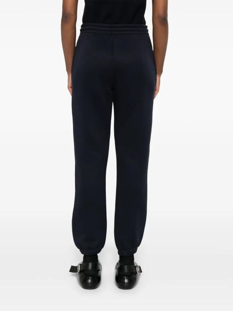 Moncler logo-patch sweatpants - Blue