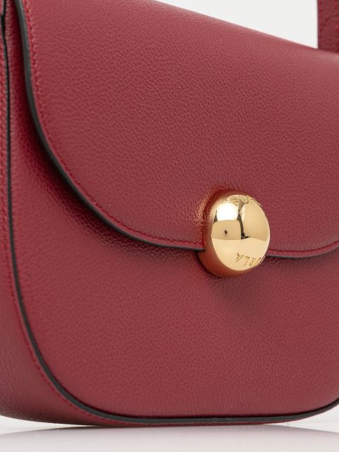 Furla torebka skórzana kolor bordowy WB01887.BX3036.CGQ00